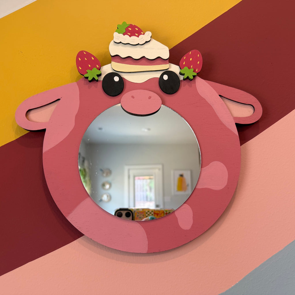Strawberry Shortcake Cow Mirror