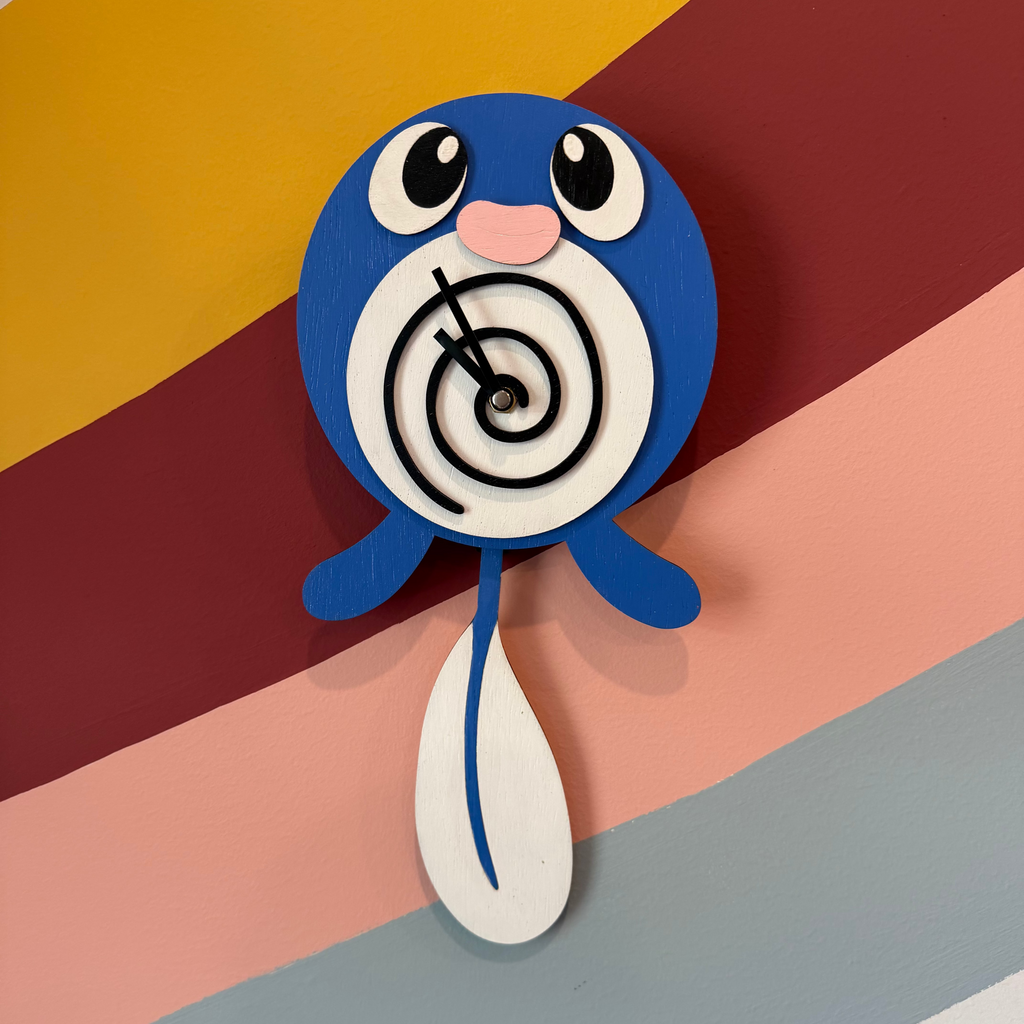 Poliwhirl Pendulum Clock