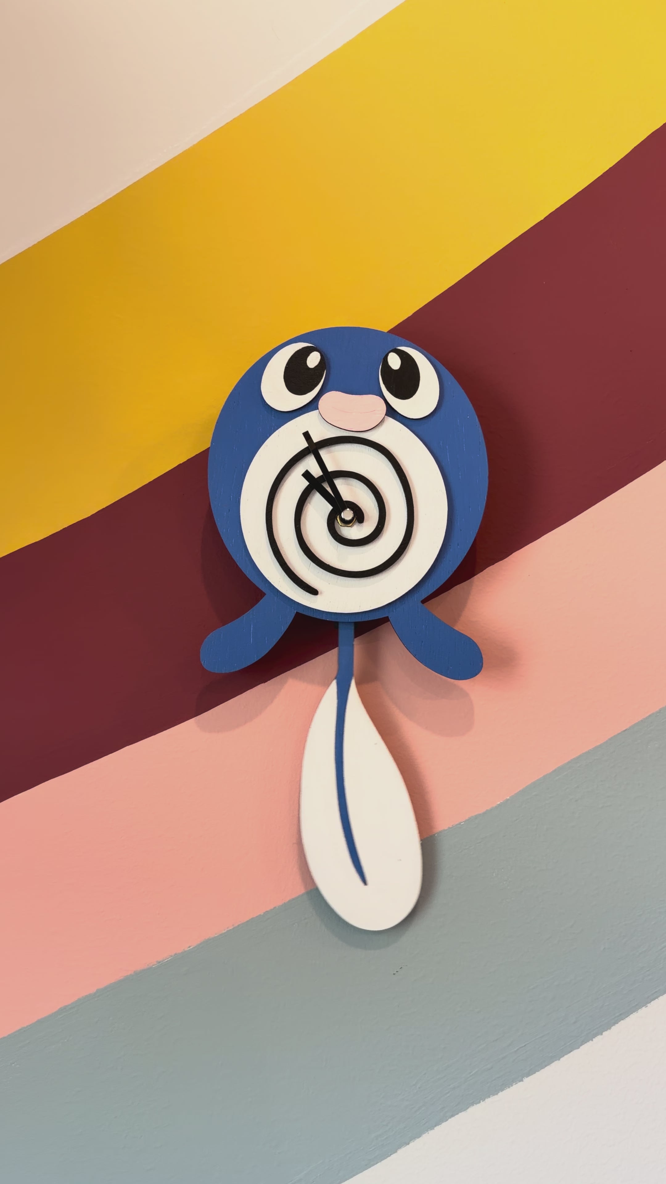 Poliwhirl Pendulum Clock